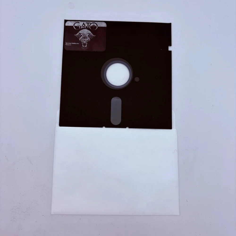 GATO WWII Submarine Simulation IBM PC‎ Floppy Disk 1987 Vintage